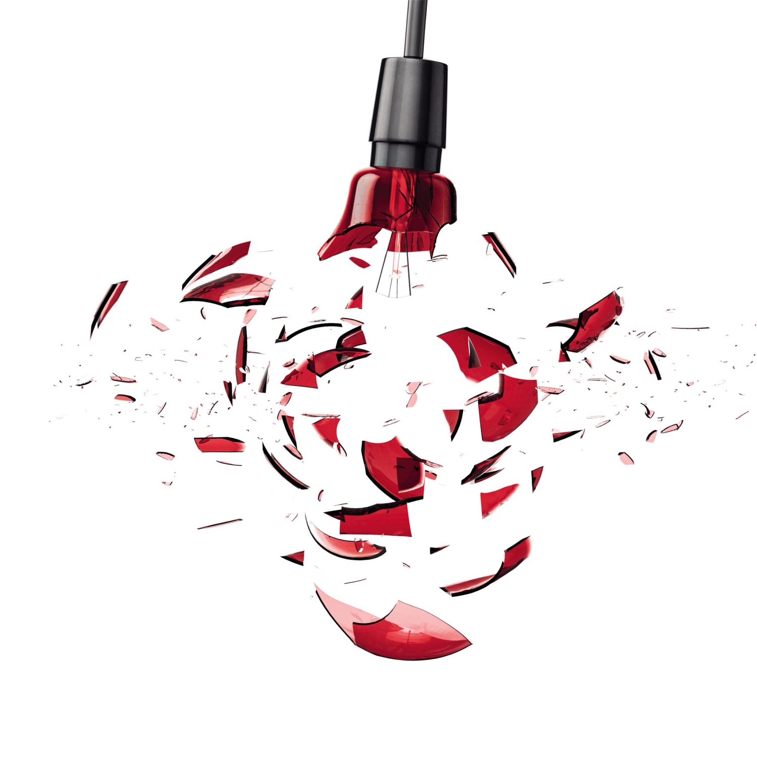 Bulb shattered